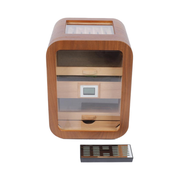 5 Tiers Cigar Humidor Cabinet 110 CT Cedar Wooden Cigar Box Digital Hygrometer