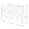 2/3 Tier Acrylic Display Case for Collectibles Figures Cupcake Dustproof Cabinet