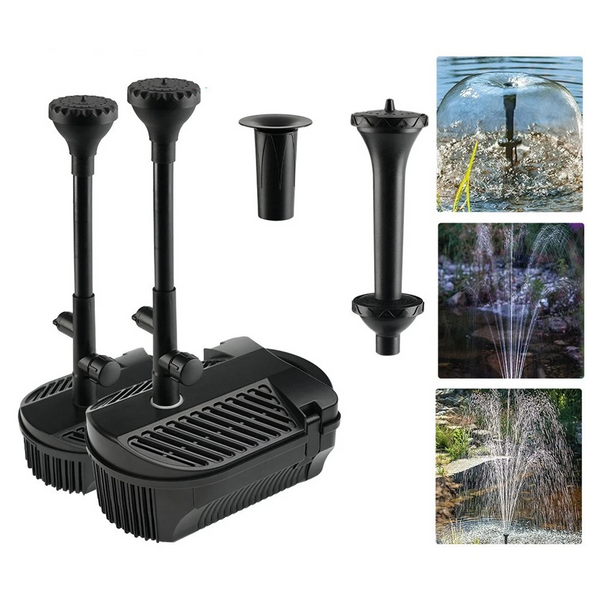 1000L/H Large Water Fountain Pump Pond Pump Fountain Kits Adjustable Water Flow