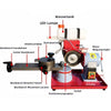 Electric Saw Blade Sharpening Machine 370W Alloy Saw Tooth Polishing Grinder