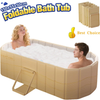 59'' Foldable Portable Large Bathtub Water Tub Folding PVC Adult Spa Bath Bucket