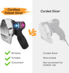 80W Electric Cordless Kebab Meat Slicer Doner Shawarma Gyros Cutting w 2 Battery