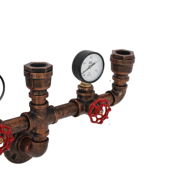 Vintage Water Pipe Lamp 3-Head Steampunk Wall Fixture Home Decro Xmas Gifts AU