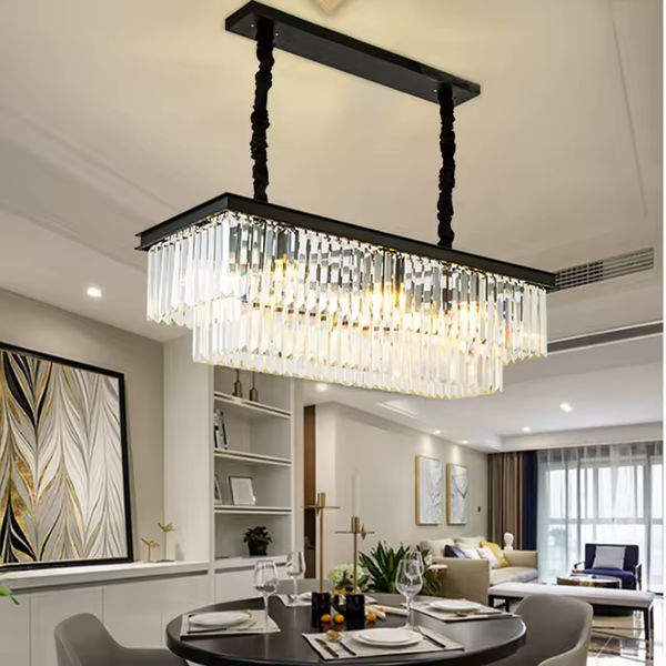 Luxury American Retro Crystal Pendant Lights Ceiling Light Deco Fixture 3 Colors