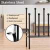 6 Pairs Metal Boot Rack Long Boots Shoes Holders Free Standing Organizer Hallway