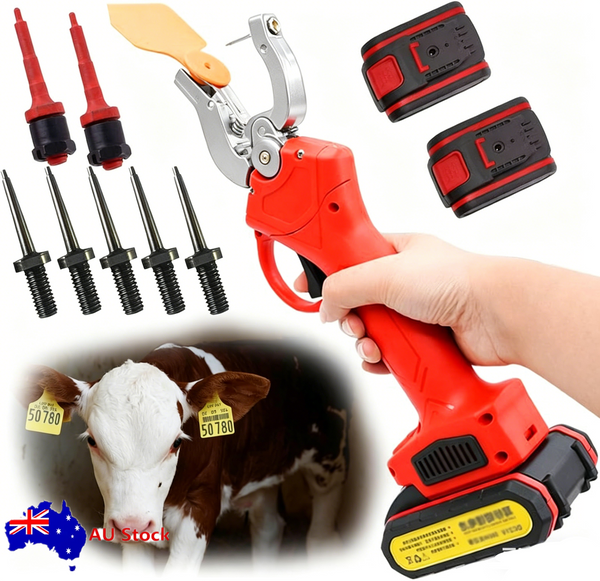 Electric Livestock Ear Tag Applicator Ear Tag Pliers Cattle Rapid Marking Tool