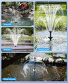 Submersible Koi Pond Filter with Fountain Pump Kit 1050GPH 85W 3 Spray Nozzles