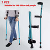 Adjustable Forearm Elbow Crutch Foldable Stick Aluminum Alloy for 140-185cm