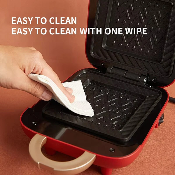 Electric Nonstick Sealed Sandwich Maker Jaffle Machine Waffle Maker Grilled