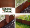 6 Landscape Garden Lawn Edging Border Pre-Rusted Plant Grass Steel Barrier Fence