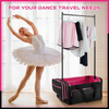 24inch Dance Bag Suitcase Garment Rack Duffel Rolling Luggage Upright Storage