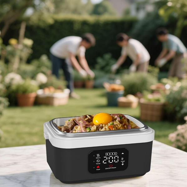 Electric Heated Lunch Box Heating Hot Travel Bento Food Warmer Travel Lunch Box