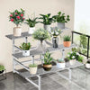 3-tier Large Garden Pot Plant Stand Outdoor Rust Proof Stainless Steel 120x75cm