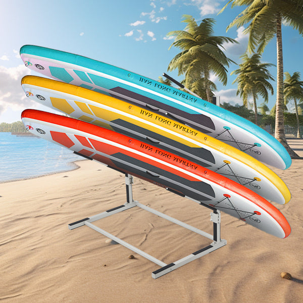 4-Boards Surfboard Storage Rack Surfboard Metal Rack for Kayak SUP Wakeboard