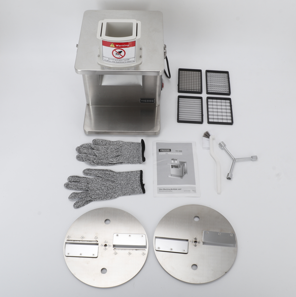 Electric Vegetable Cutting Machine Fruit Slicer Cutting Strip Dice With 5 Blades