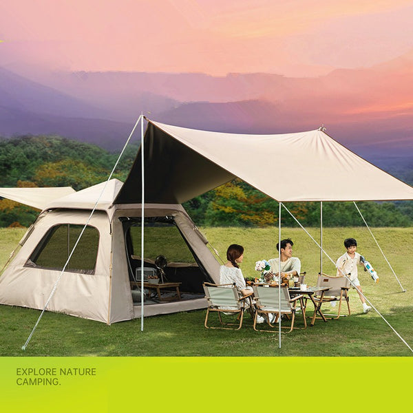 Instant Pop Up Camping Tent 6 Person Sunshade Shelter Hiking Fishing Outdoor AU