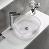 Bathroom Basin Round Glass Vanity Basin Above Counter Transparent Hand Wash Bowl
