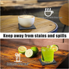 10Pack Square Slate Drink Coasters 4 Inch Slate Stone Coasters Bulk Cup Coasters