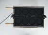 Professional Electric Round Waffle Iron w/ Nonstick Coating & Manual Thermostat