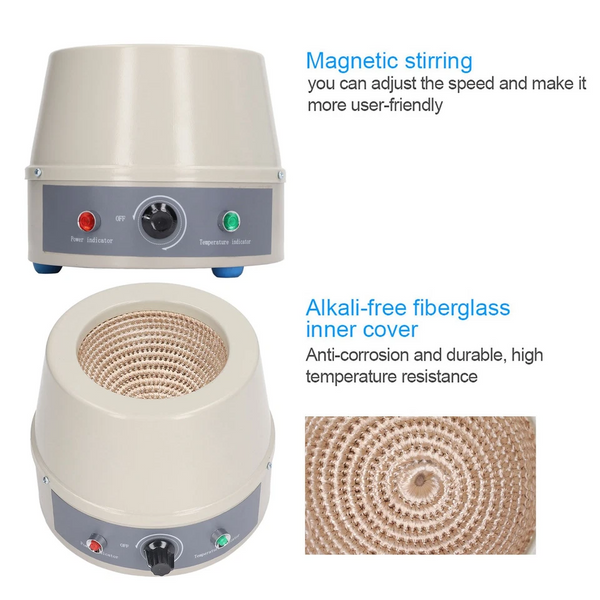 500ml Store Lab Heating Mantle Magnetic Equipment Temperature Constant Heati