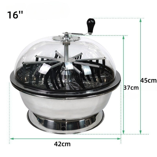 Automatic Bud Leaf Bowl Trimmer 16/24' Electric Twisted Spin Cut Stainless Steel