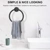 10 pcs Bathroom Round Towel Ring Towel Rack Hand Towel Holder for Wall Mounted