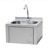 Wall-mounted Washbasin Knee Operated Sink Handbasin Single Bowl Sink With Faucet
