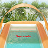118" Inflatable Swimming Pool with Sun Shade Foldable Large Kids Swimming Pool
