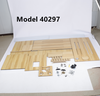 Luxury Cat Villa Wood Cat House Indoor Cat Cage Pet Exhibit Cabinet Clear Glass