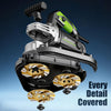 4"x3 Concrete Floor Grinder 3-Head 6 Speed Hand-held Smoothing Sander Polisher