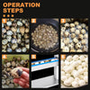 25kg/h Commercial Quail Egg Peeler Quail Egg Shell Peeling Machine 304 Stainless