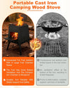 Camping Wood Stove Portable Wood Burning Stove Folding Camp Heat Outdoor Stove