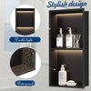 Shower Niche With LED Light Strips Shower Cabinet Bathroom Shelf 700x280x125mm