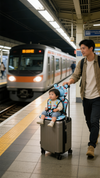 Foldable Travel Seat for Kids Toddlers Ride-On Suitcase Flight Child Carrier