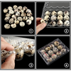 100 Pcs Quail Egg Cartons Square Dozen Egg Boxes 3x4 Holds 12 Count Thickened AU