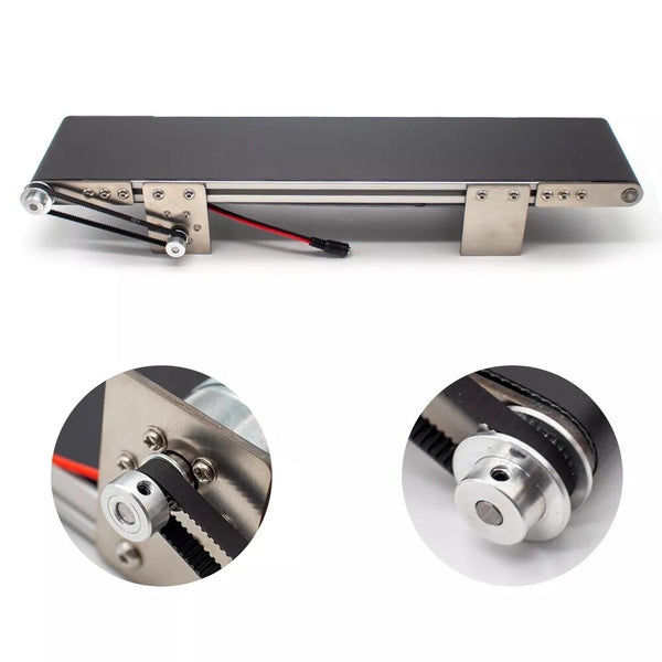 Desktop Conveyor Belt Electric Metal Conveyor Experiment Teaching Equipment 220V