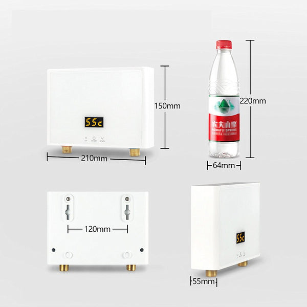 Electric Instant Hot Water System Tankless 3KW Under Sink Shower Water Heater AU