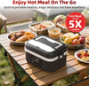 Electric Heated Lunch Box Heating Hot Travel Bento Food Warmer Travel Lunch Box