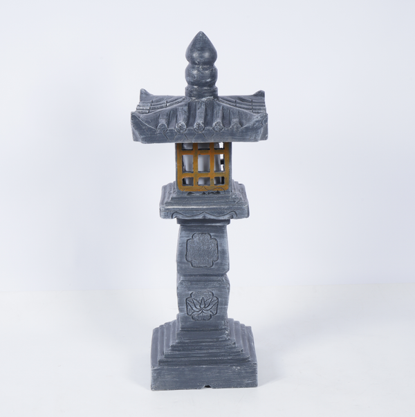 Pagoda Lanterns Garden Statues Asian Zen Outdoor Decor Lanterns Decorative