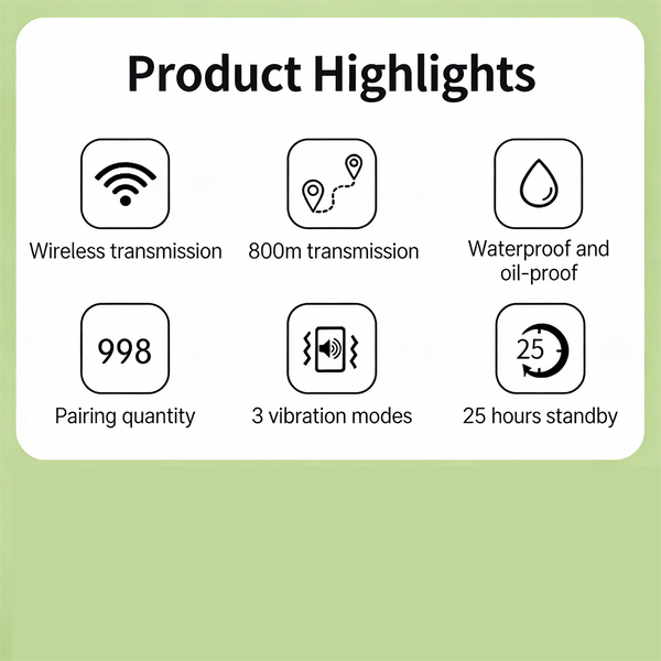 Restaurant Pager Wireless Calling System Vibrator Paging Device Bell Cafe Beeper