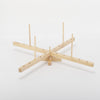 Wood Yarn Holder Compact Rotating Yarn Winder for Efficient Hand Knitting