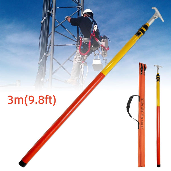 Telescopic Insulated Stick 3m for Line Workers Substation On-Site Power Safety
