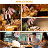 Food Heat Lamp 2 Head Stainless Steel Commercial Food Warmer Lamp 540° Rotation