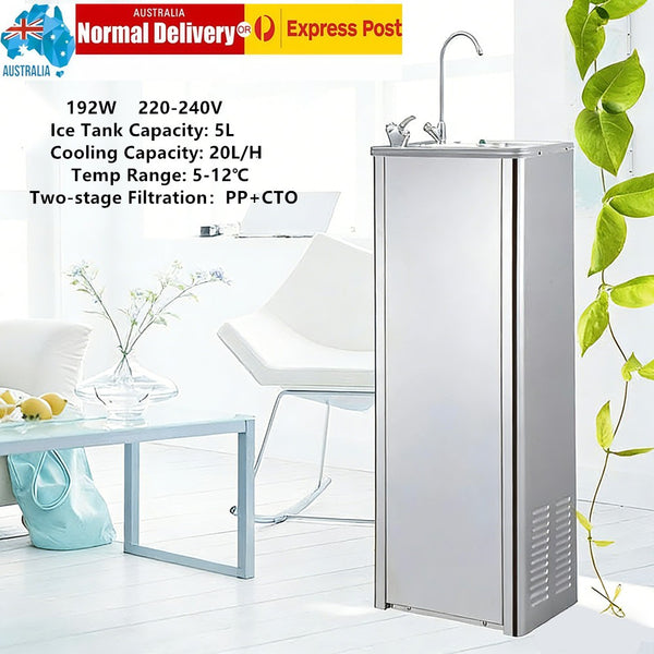 5L Water Cooler Fountain W/Two-stage Filtration System Cooling Water Dispenser