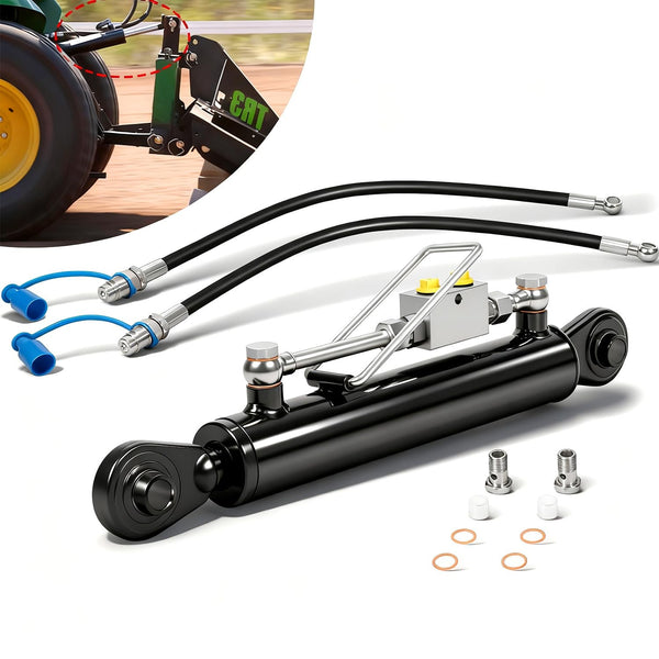 Tractor Hydraulic Top Link Kit w/ Hose & Safety Lock Valve Tractor Parts AU
