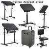 6 Styles Adjustable Height Tattoo Armrest Stand W/ Thicken Soft Sponge Pad