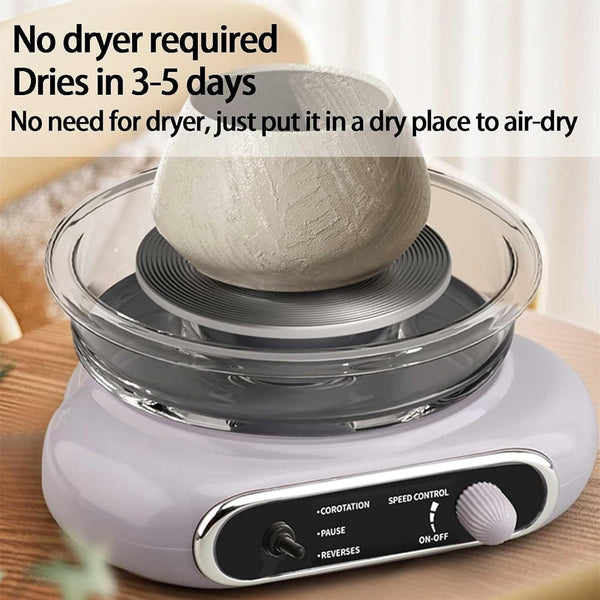 Electric Pottery Wheel Machine Ceramic Work Clay Craft Foot Pedal Control DIY