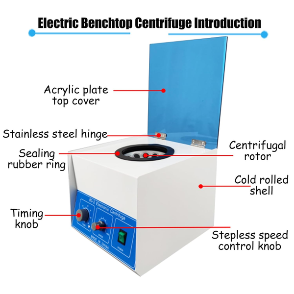 Centrifuge Laboratory Centrifuge Machine For 20ml Blood Tube 4000rpm 12 Holes