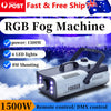 1500W RGB Fog Machine 6 Colorful LED Lights for Smoke Machine Indoor/Outdoor Use