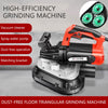 4"x3 Concrete Floor Grinder 3-Head 6 Speed Hand-held Smoothing Sander Polisher